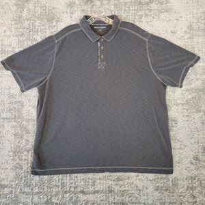 Johnson And Murphy Polo Shirt Men's 2XL XXL Gray Casual Short Sleeve Collared